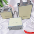 Luxury Small Fancy Jewelry Packaging Paper Gift Bags With Handle