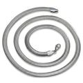 Fashion Trendy Herringbone 316L Stainless Steel Chains Silver Jewelry Flat Snake Chain