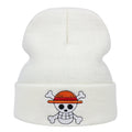 Unisex Winter 100% Cotton Solid Color Hats Embroidery Skull Fashion Knitted Beanie Hat