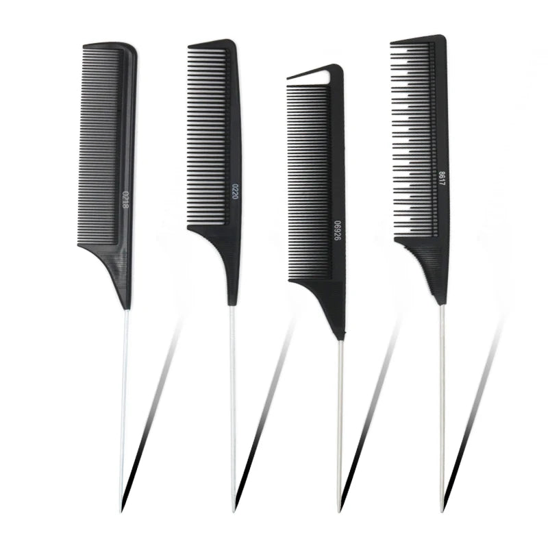 Fashion ABS Plastic Pointed Tail Comb for Salon & Home Use Colorful Dye Brush
