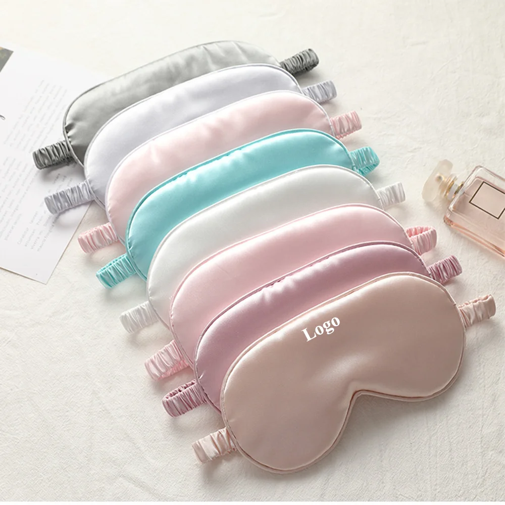 Satin Sleep Eye Mask Premium Comfortable Eye Sleep Mask with Adjustable Tangle-free Strap