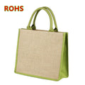 Wholesale Personalized Eco-Friendly Shopping Packaging Jute Tote Bags