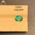 Goldleaf GRC Certified Colombian Natural Emerald Vivid Green Oval Cut Loose Gemstone Original and Authentic
