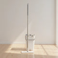 New Design Eco-Friendly Home Household Self-Cleaning Flat Mop Bucket Set Hand-Free Square Scratch Four-Side Wringing Steel Pole