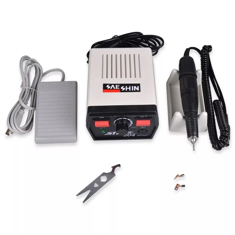 Professional 65W E File 35000 Rpm Electric Nail Drill Strong204 Machine Stainless Steel Plug Nail Drill Strong