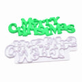 HY Merry Christmas Embossing Cookie Cutter Fondant Cake Tools