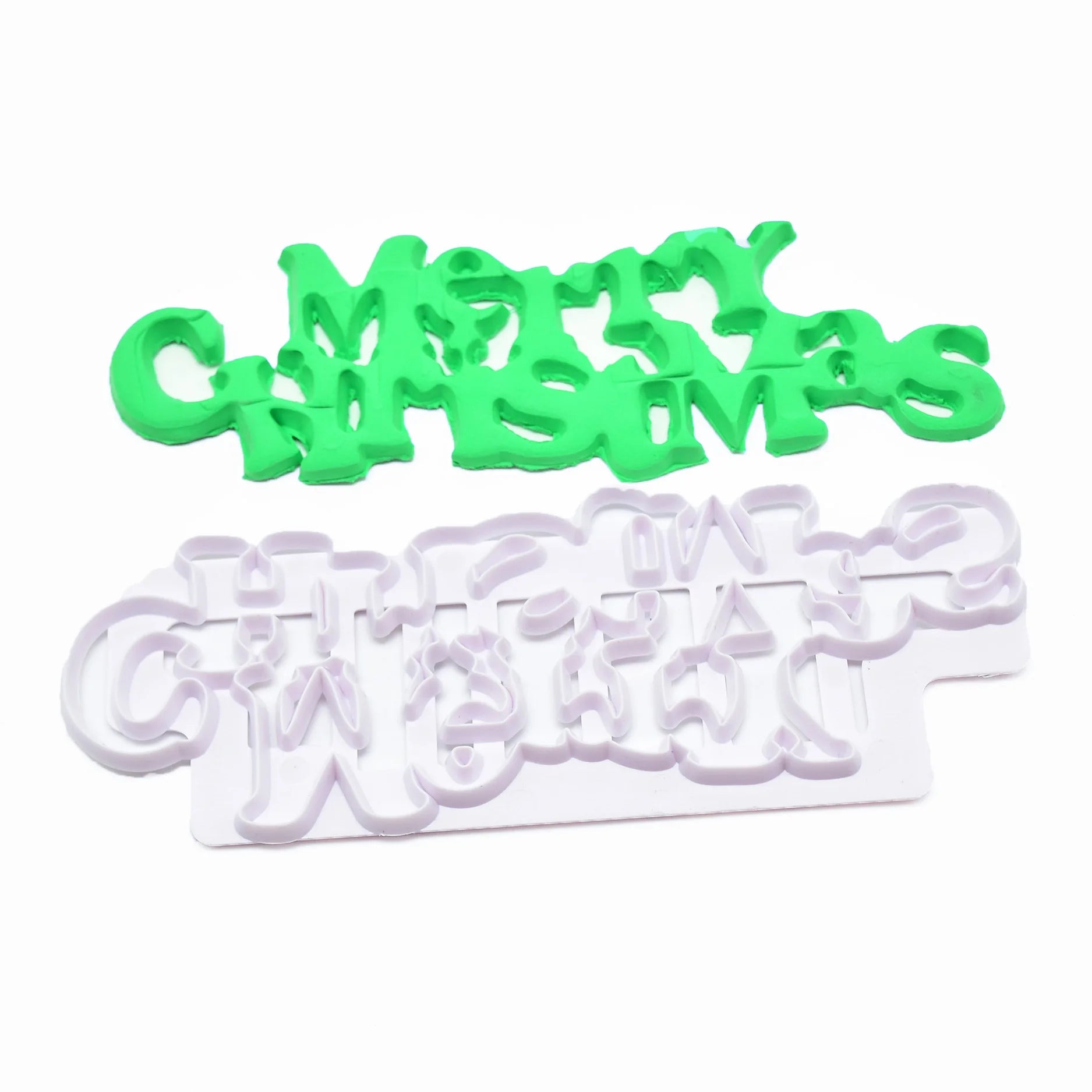 HY Merry Christmas Embossing Cookie Cutter Fondant Cake Tools