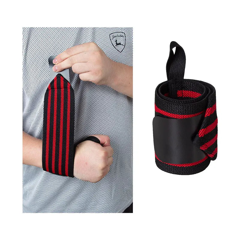 Bases  Manufacturer Premium Custom logo Elastic Band Fitness Gym Weight Lifting Wrist Wraps Wrist Brace