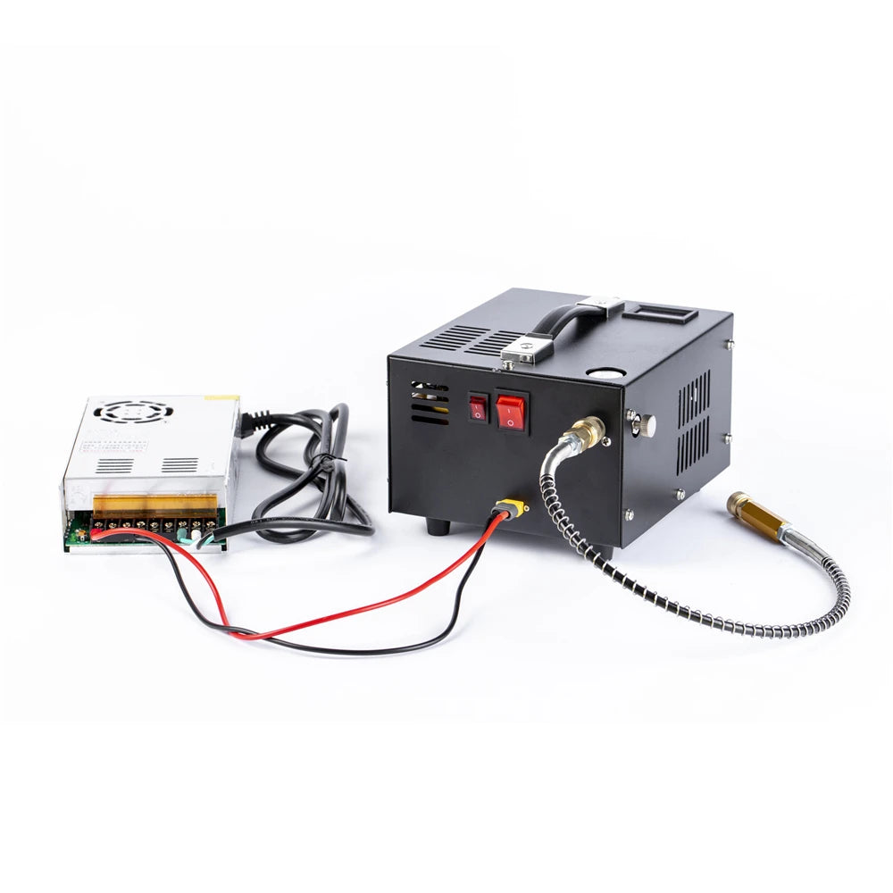 Portable PCP Air Compressor 300bar 12v With 110v 220v Power Transformer