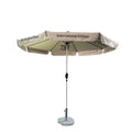 FEAMONT Hand-Cranked Outdoor Sunshade Umbrella Fabric with UV Printing Waterproof for Sun Villa Beach Swimming Pool Garden
