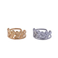Beimai OEM Gold Plated Stainless Steel Fashion Leaf Rings
