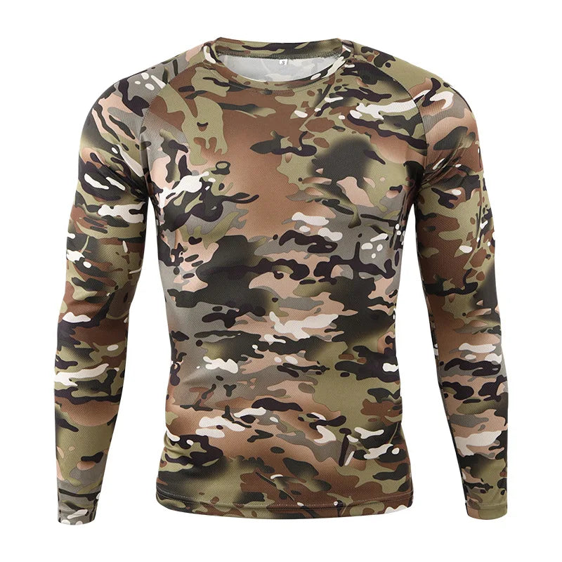Tactical   Camouflage  Safety Uniform Long Sleeve Shirt