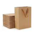 Custom logo 100% Recyclable Shopping Gift Kraft Paper Grocery Bag Brown Kraft Paper Bag with Handle