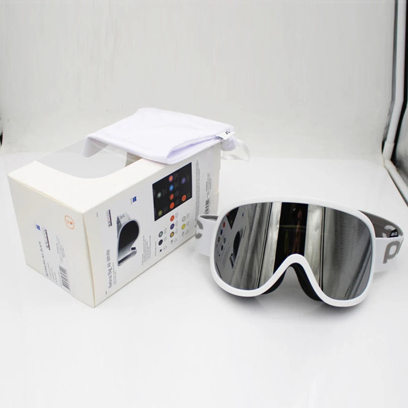 POC UV400 Protection Ski Mask Big Face Ski Goggles for Men and Women Anti-Fog Sports Eyewear for Outdoor Snowboarding