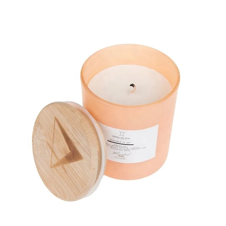 Private Label Relax Eco-Friendly Smoke-Free Decorative Soy Wax Scented Glass Candles with logo