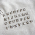 925 Sterling Silver DIY Name Necklace Single Initial Alphabet Symbol Heart Pendant with Gold Plating Christian Religious Charm