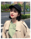 AU LONGFOR Popular Bobo Straight Hair Women Wig With Hat Natural and Comfortable Synthetic Hair