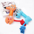 Dog Toys TPR Pet Products Squeaky Cotton Rope Dog Toys Dog Chew Toys