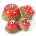 Zhenda Factory Price Brass Wire Wheel Cup Brush for Tools Cleaning & Polishing Stainless Steel Wire Brushes