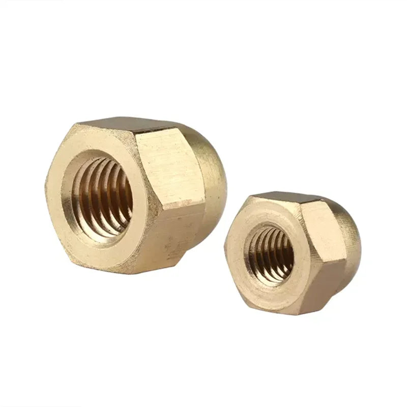 Brass Acorn Cap Nuts Dome Head Nut M3 M4 M5 M6 M8 M10 M12 M14 M16 M18 M20 DIN1587 Brass Decorative Dome Caps Covers Blind Nut