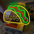 Dropshipping Free Design Custom Led Neon Light Tacos Shaped Neon Sign Neon Sign Custom Made Wedding for Bedroom Party Home