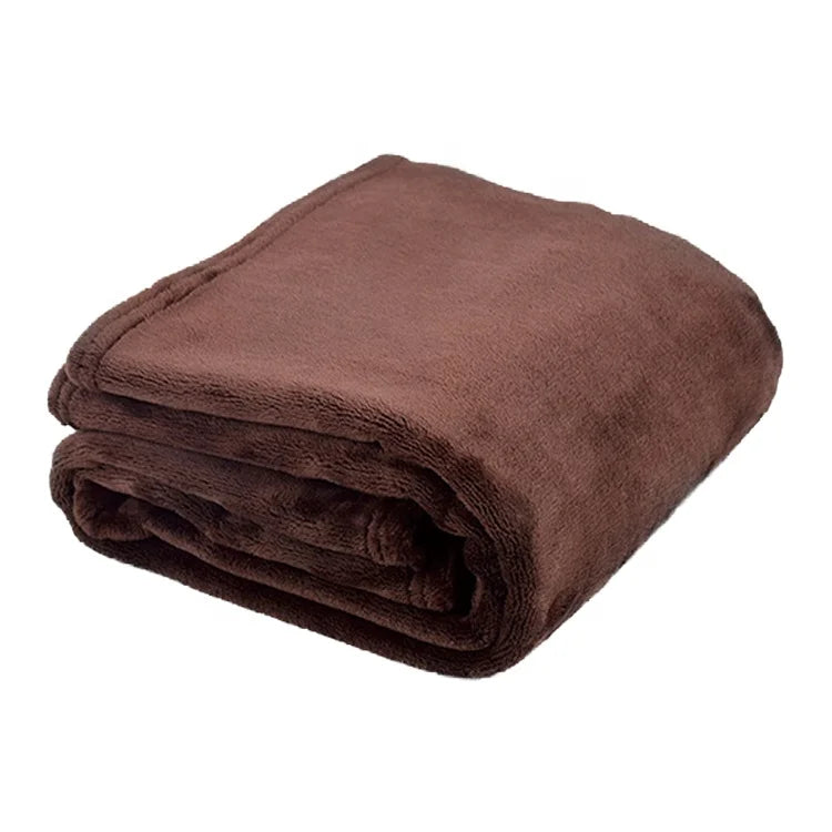 Winter Warm Velvet Pet Blanket for Dogs and Cats Comfortable Dog Sleeping Bed with Solid Pattern Cat Cushion