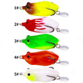 KEWOTE 12.8g 6cm 5Colors Artificial Soft Frog Lure Floating Frog Fishing Bait