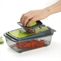 Multifunctional Handheld Vegetable Chopper Steel Onion Cutter Potato Peeler Kitchen Fruits Slicer Vegetable Cutter