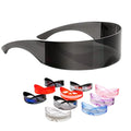 Custom logo  UV400 Wrap-around Monoblock Cyclops Visor Sunglasses Customizable  Futuristic Shield Sunglasses for Men Women