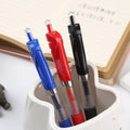 Press the Gel Pen Plastic Transparent Water-based Pen 0.5mm Bullet Head School Office Business Signature Pen