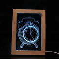 Customization Sizes Beech Wood Picture Wooden Frame LED Night Lamp for Acrylic Kid Gift