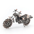 Metal Motorcycle Motorbike Birthday Gifts Vintage Metal Motorcycle Sculptures Statue Model Vintage Home Office Decoration
