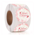 Thanksgiving Decoration Sticker 1 Inch Happy Mother Day Flower Paper Label Sticker Roll