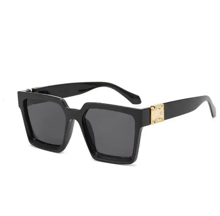 Hot Selling 97048 Oversized Square Sunglasses Black Lens Gradient Lens Fashionable Cheap Sunglasses White Clear Yellow Brown PC