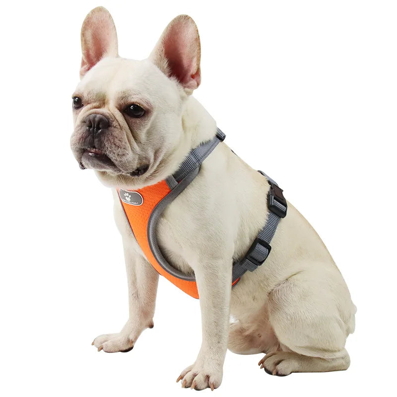 Wholesale Custom Waterproof Strong Oxford Fabric Mesh  Reflective Strips Dog Harness