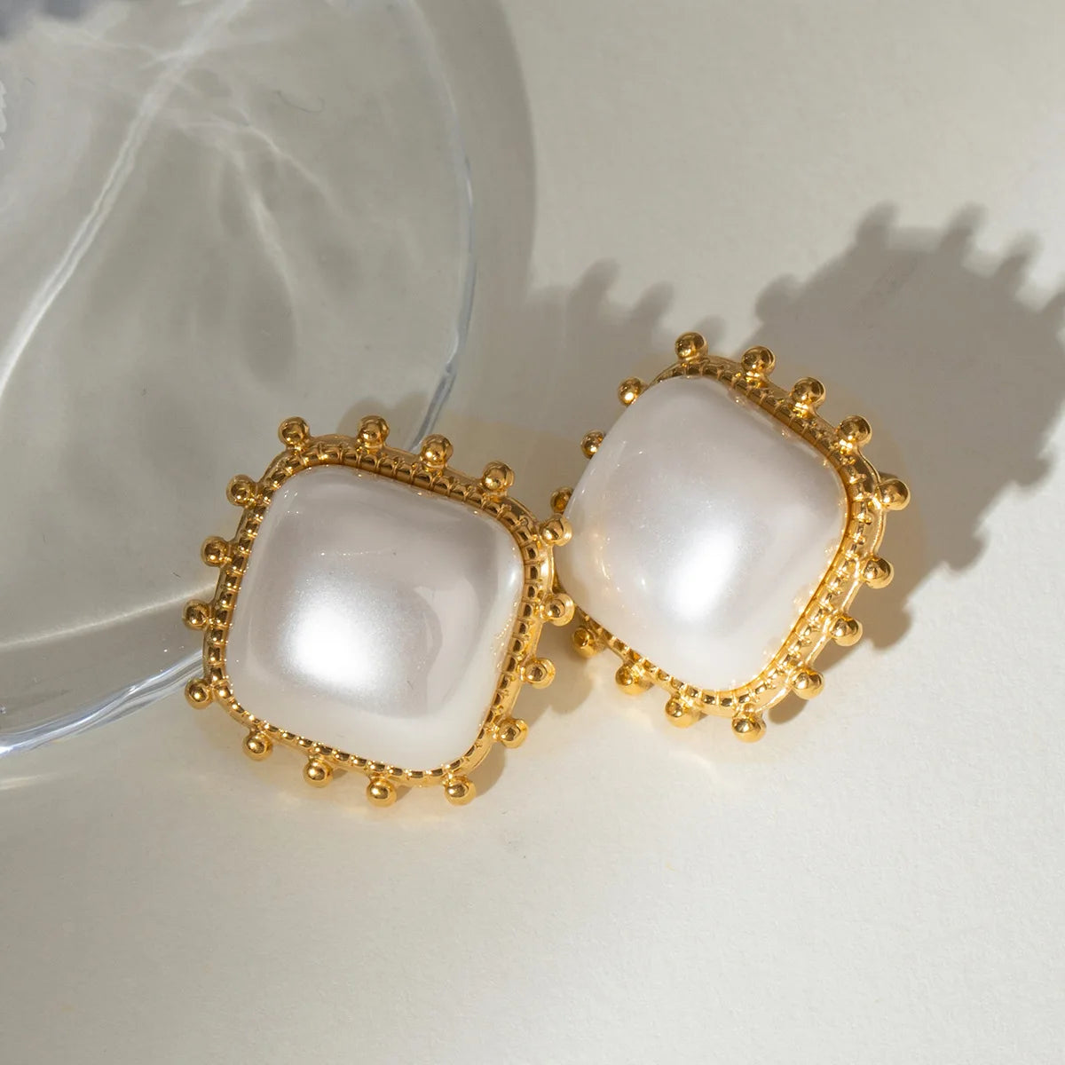Fashion Jewelry Pearl Earrings Set for Women Custom Wholesale Gold Plated Pearl Jewelry