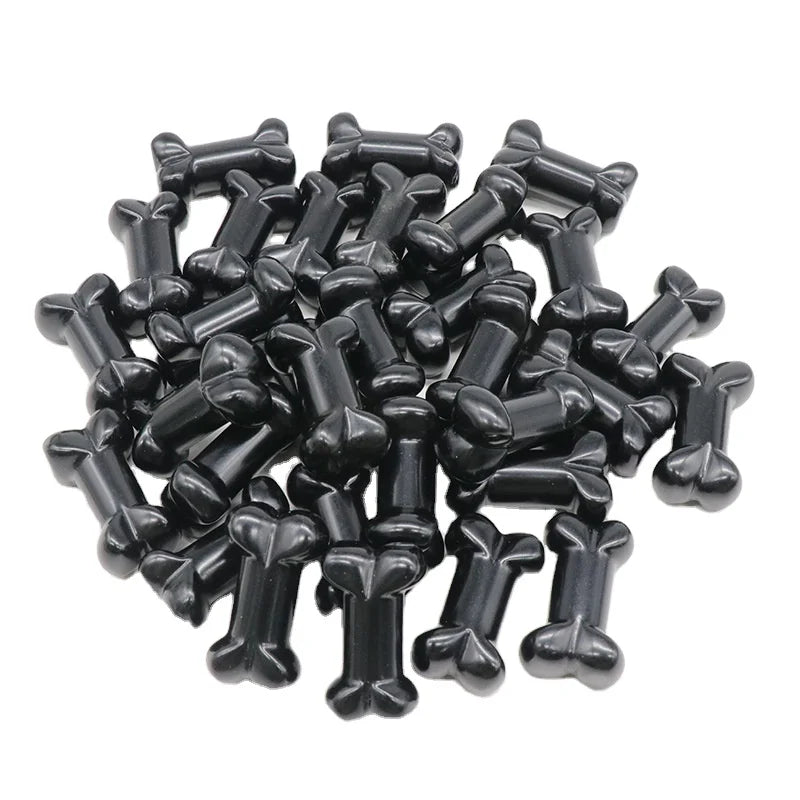 HZ natural gemstone Quartz Carving Black Obsidian Stone Crafts Natural Mixed Quartz Crystals Bones Statue for Gifts