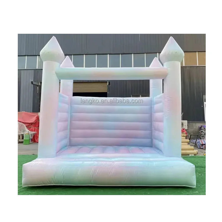 Wedding Party Jumper Castle Tie Dye Inflatable Bounce House for Kids Adults Jumping