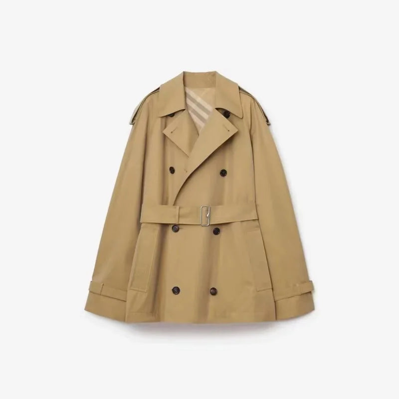 Custom Made Elegant Vintage British Ladies Trench Coat High Quality Windcheater for Autumn Winter Wear