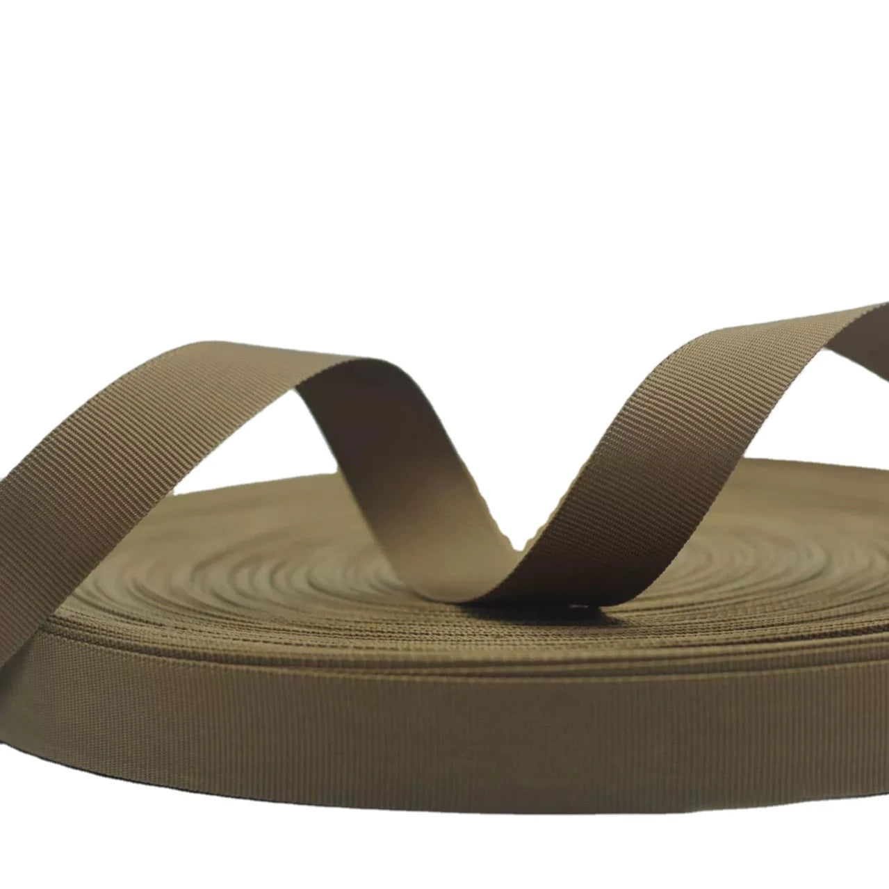 Wholesale 25mm Pure Color Plain Weave Nylon Webbing Tape Sustainable Luggage Outsourcing Sideband with Imitation Nylon Material