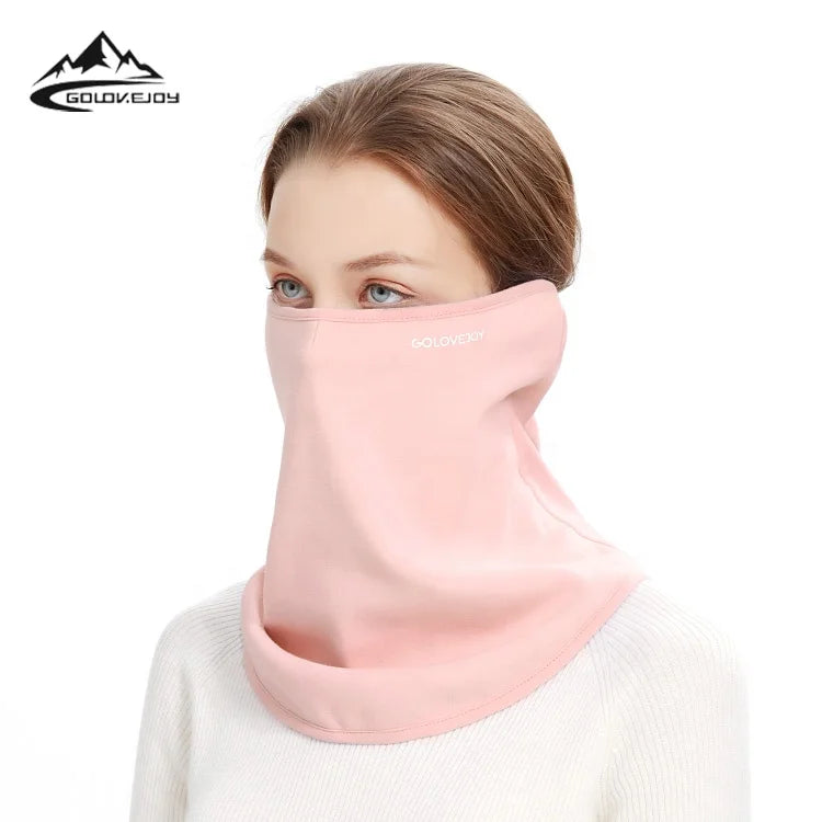GOLOVEJOY DTJ14 Dustproof Winter Warmer Thick Neck Gaiter Soft Polar Fleece Warmer Cycling Head Scarf Bandana