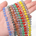 8x5mm Multicolor Transparent Shiny AB Crystal Rondelle Glass Faceted Beads Loose Nature Jewelry Making Supplies for DIY