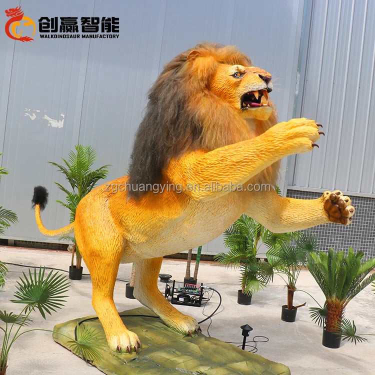 Hot Sale Robot Realist Animal Factory Supply Real Live Animatronic Lion for Zoo Display MegaBDM