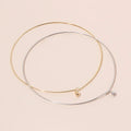 Wholesale DIY Silver Gold Plated Wire Choker Necklace