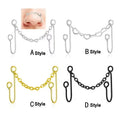 Wholesale Fancy Stainless Steel Body Piercing Jewelry Chain Nose Ring Stud Clip for Women for Wedding Orthodox Children