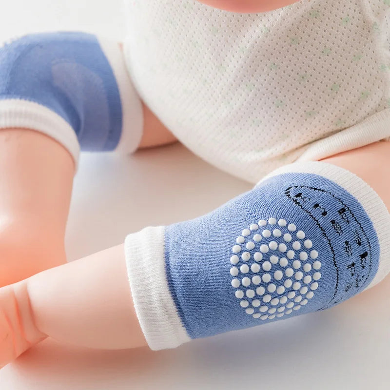 Summer Sports & Entertainment Infant Knee Pads Non-slip Cotton Crawling Elbow Pads for Baby Exercise Breathable Comfortable