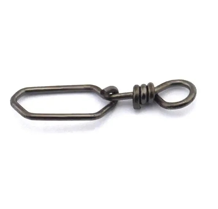 Square Snap Swivels for Crappie & Carp Fishing Essential Tackle Product