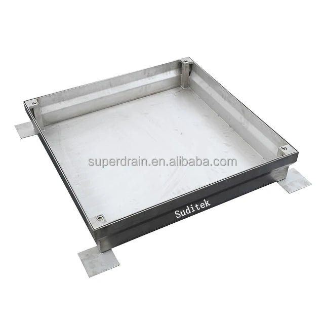 Customized Premium Modern Style SS304/316 Stainless Steel Recess Manhole Cover with A15 Load Capacity Engineer Grade Visibility