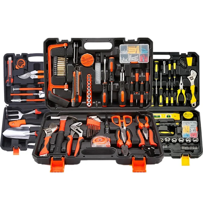 Factory Hot Selling Household Tools Set Manual Hand Tool Box with Hard Case 1 Set Scraper Included