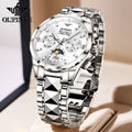 OUPINKE 3201 Watches Automatic Men Luxury Tourbillon Mechanical Luxury Brand Wrist Stainless Steel Business Automatic Watches